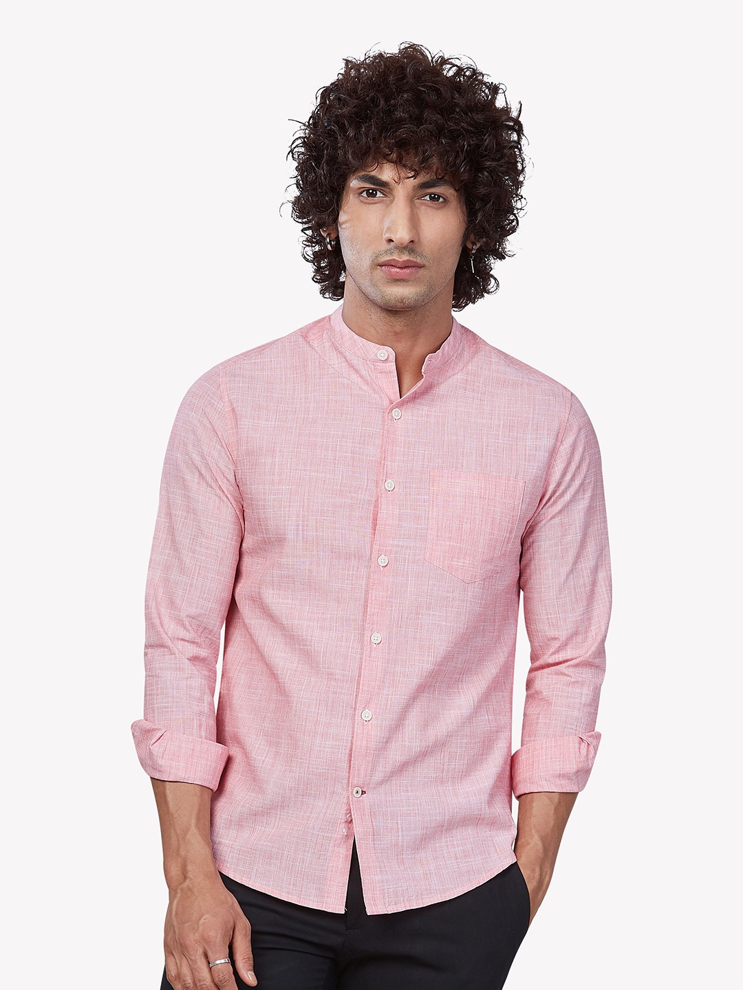 

VASTRADO Men Pink Comfort Casual Shirt