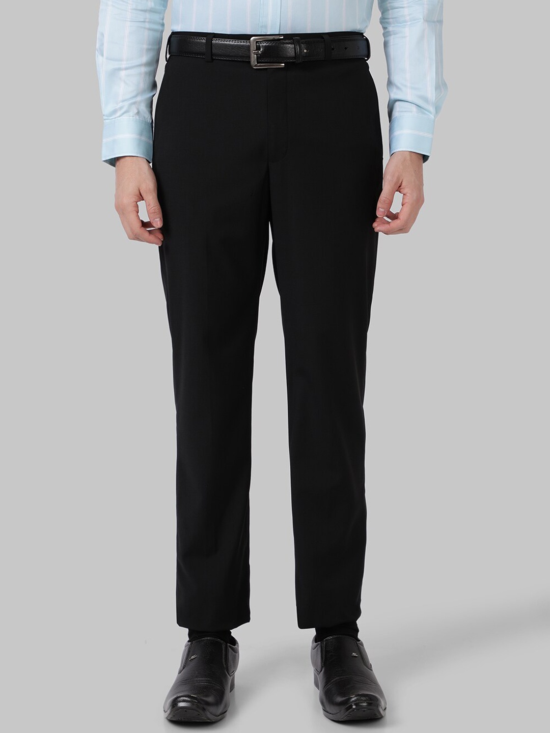 

Park Avenue Men Black Formal Trousers