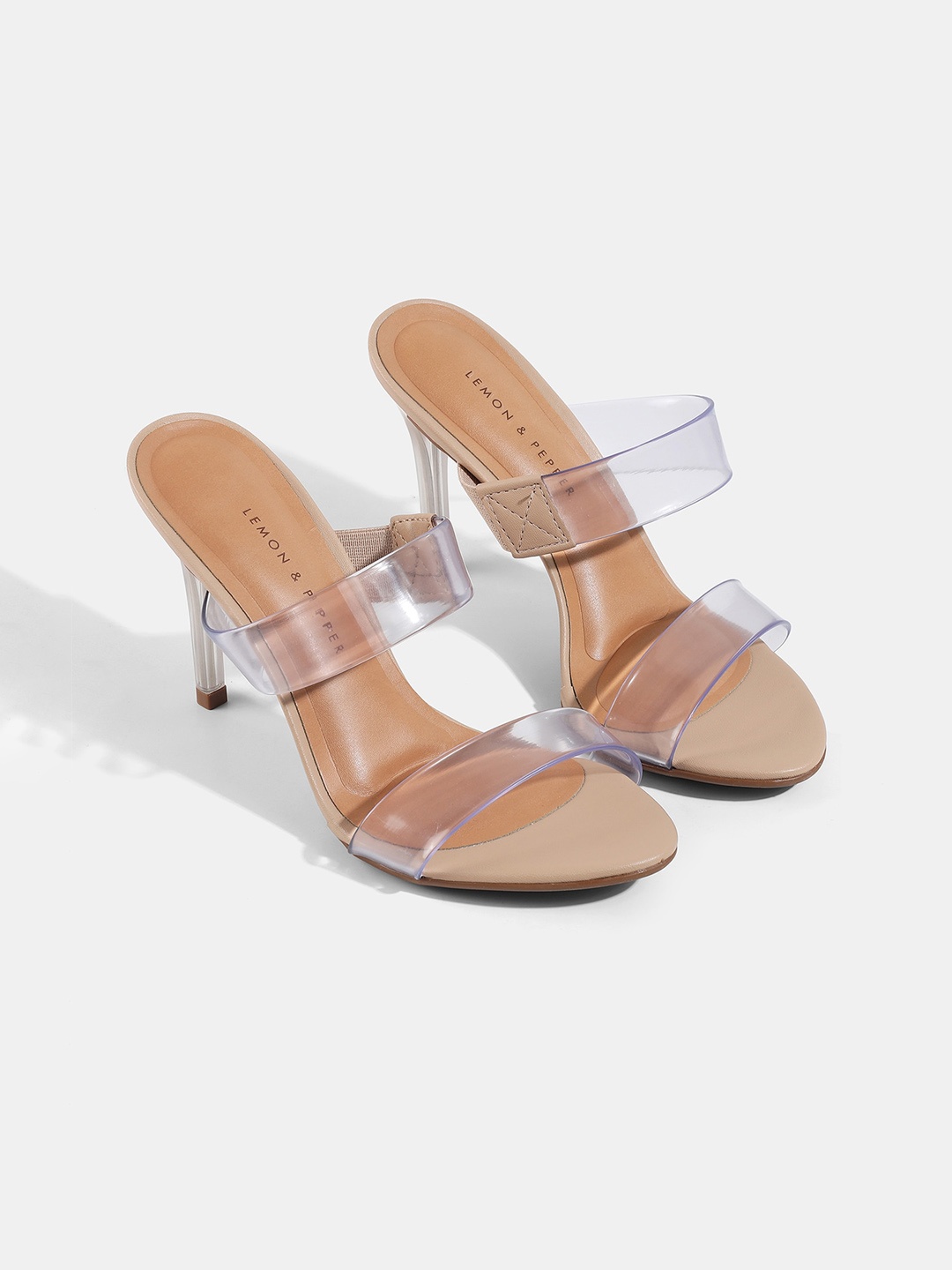 

LEMON & PEPPER Women Slim Heels, Beige