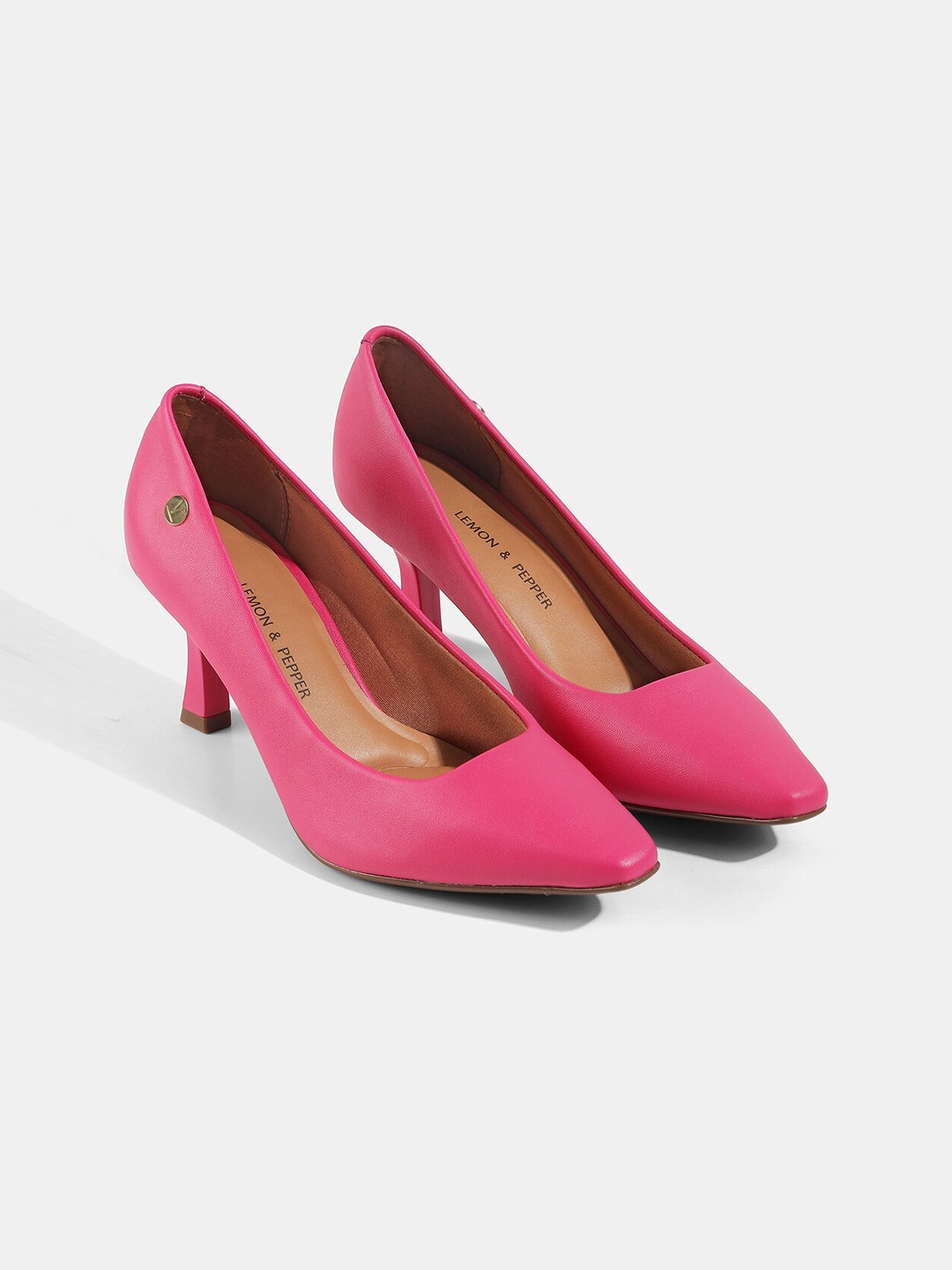 

LEMON & PEPPER Women Kitten Heels, Pink