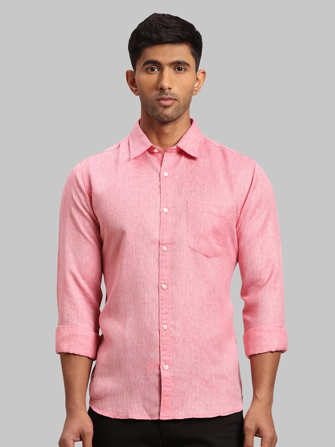 

Parx Men Slim Fit Casual Shirt, Red