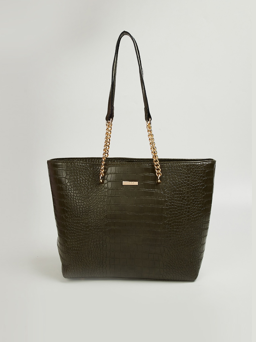

CODE by Lifestyle Women Animal Textured Structured Shoulder Bag, Olive
