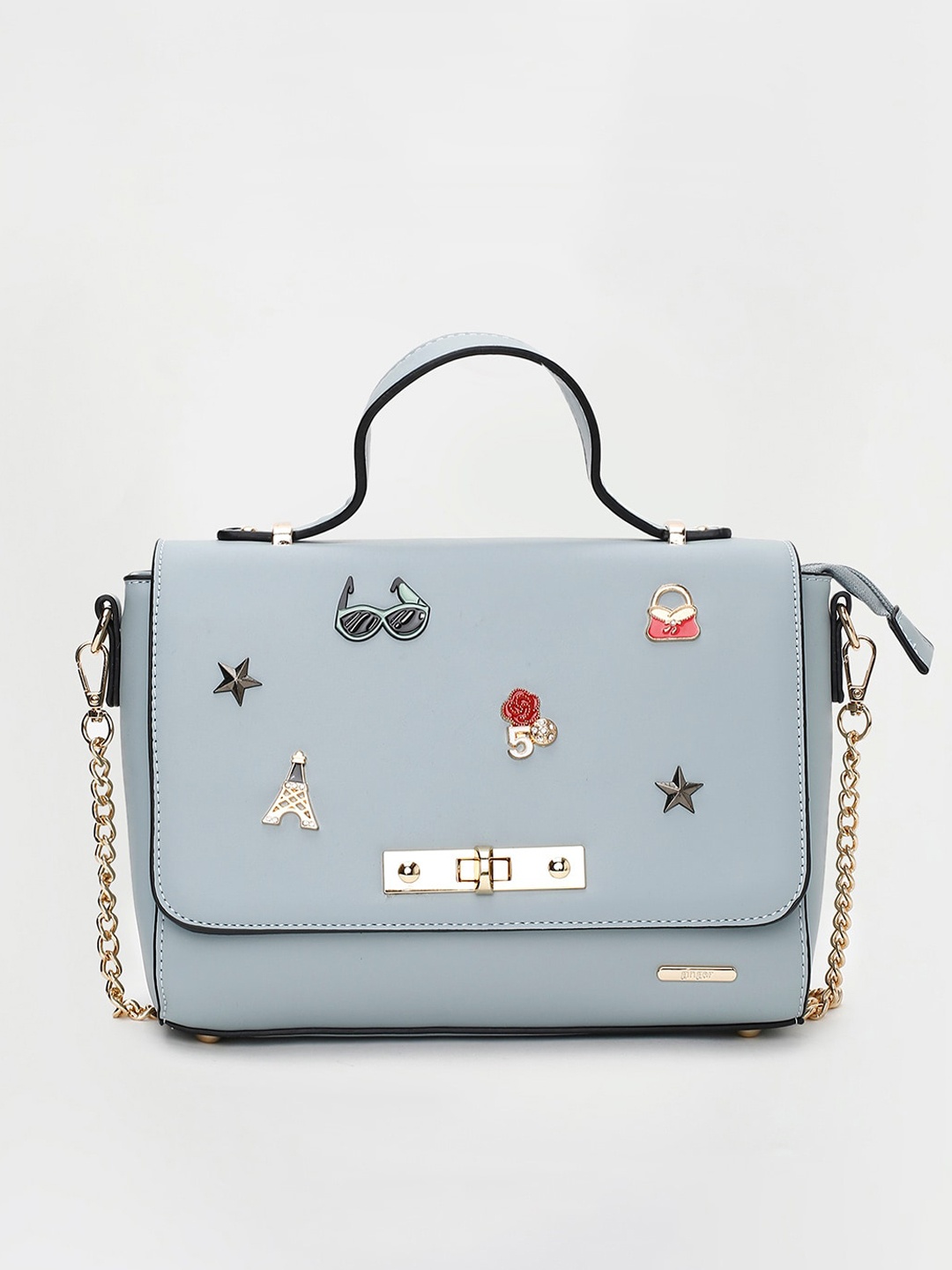 

Ginger by Lifestyle Embellished Swagger Satchel, Blue