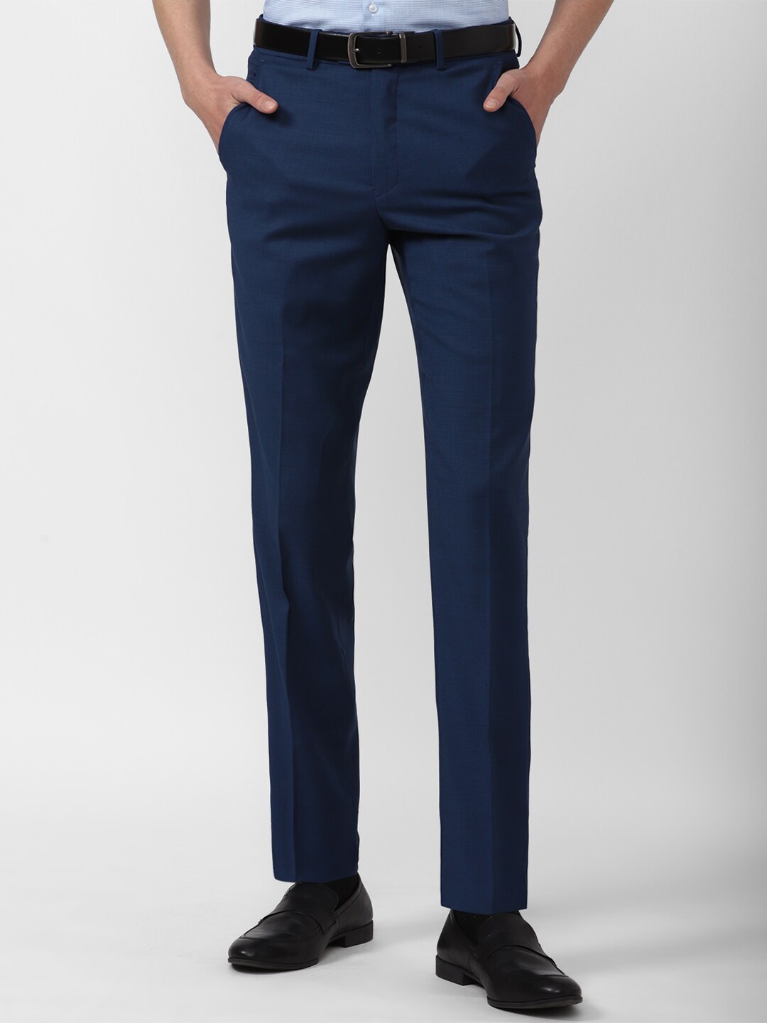 

Van Heusen Men Formal Trousers, Blue