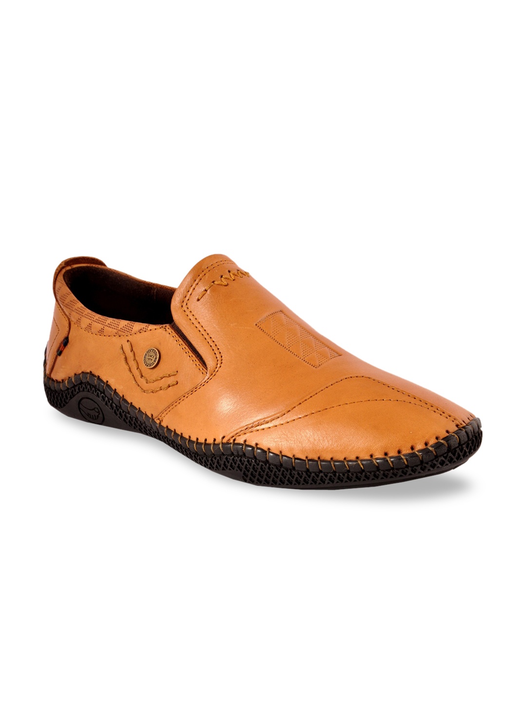 

Buckaroo Men Leather Loafers, Tan