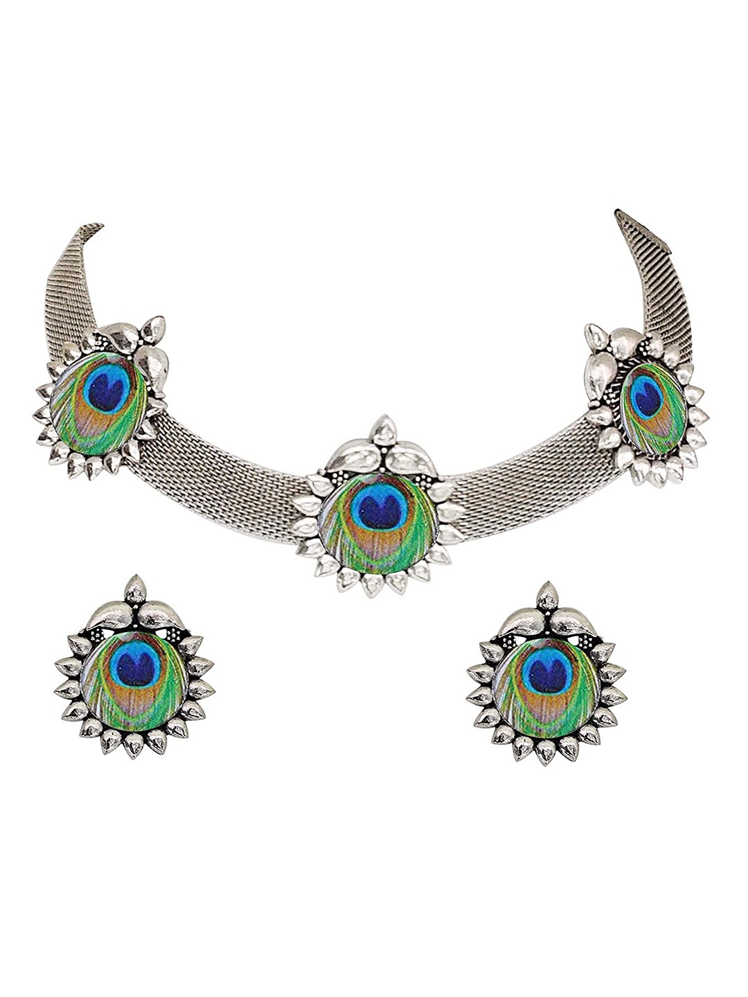 

The Pari Oxidised Necklace, Silver