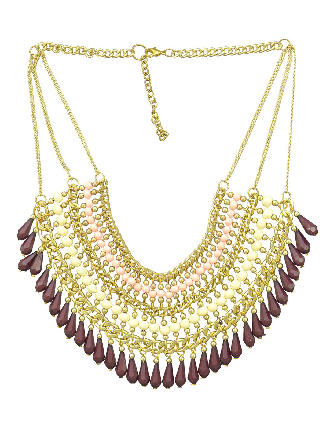 

The Pari Gold-Plated Beaded Statement Necklace