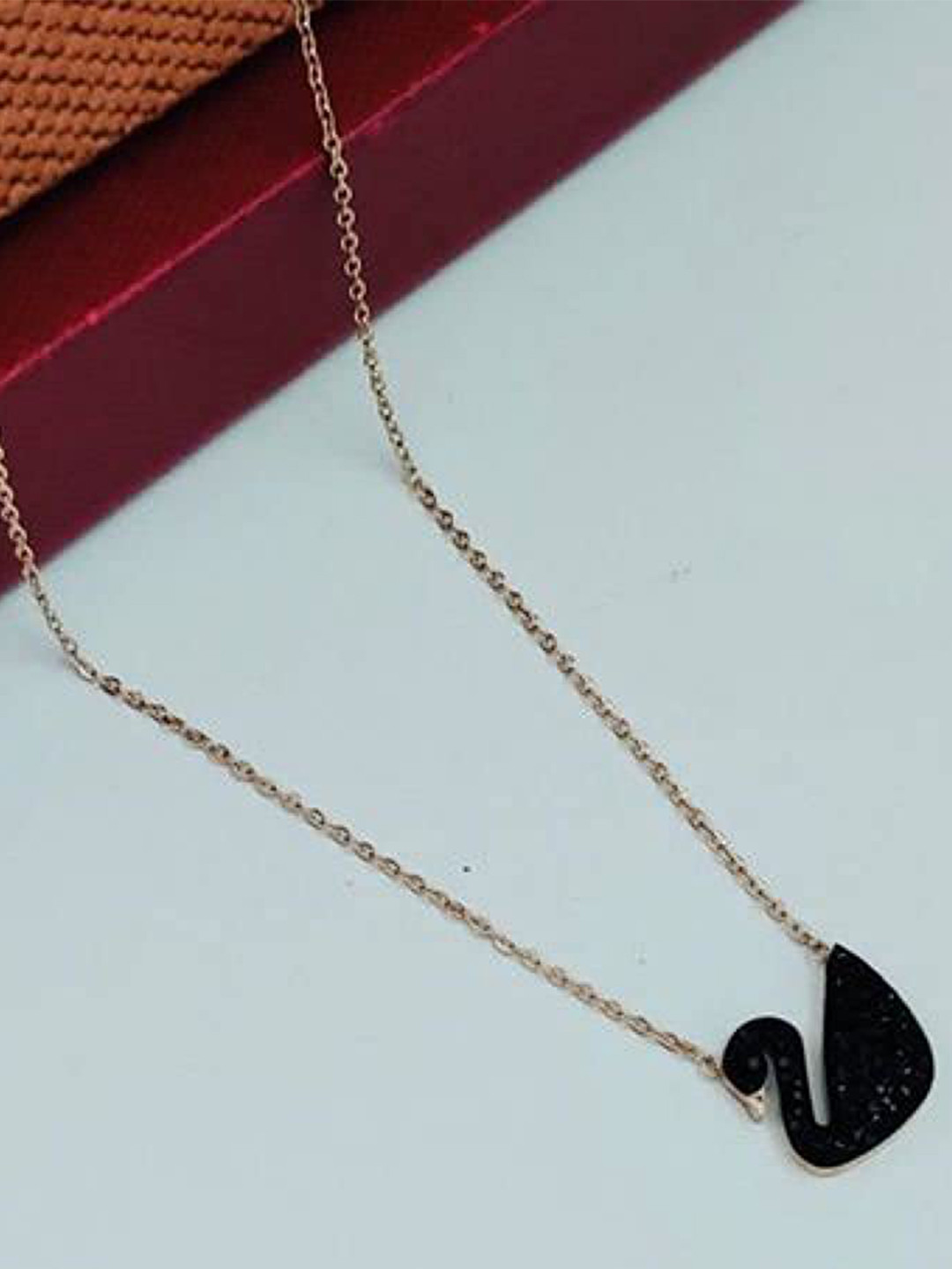 

The Pari Rhodium-Plated Duck Necklace, Silver