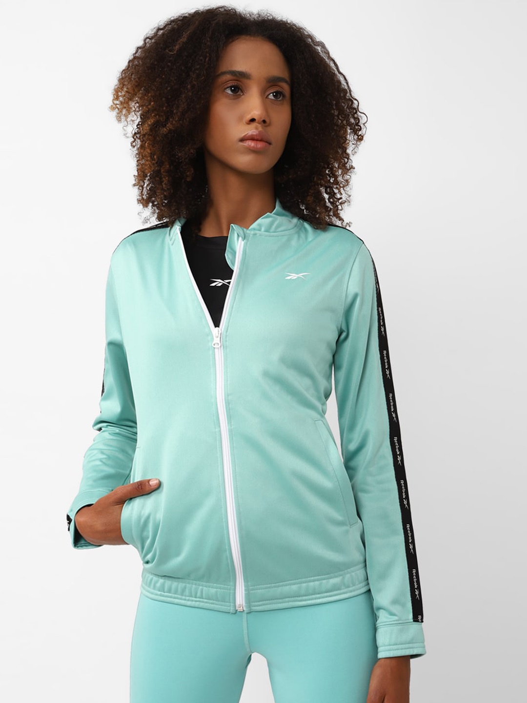

Reebok Women Training ENH W Fitness Sporty Jacket, Sea green