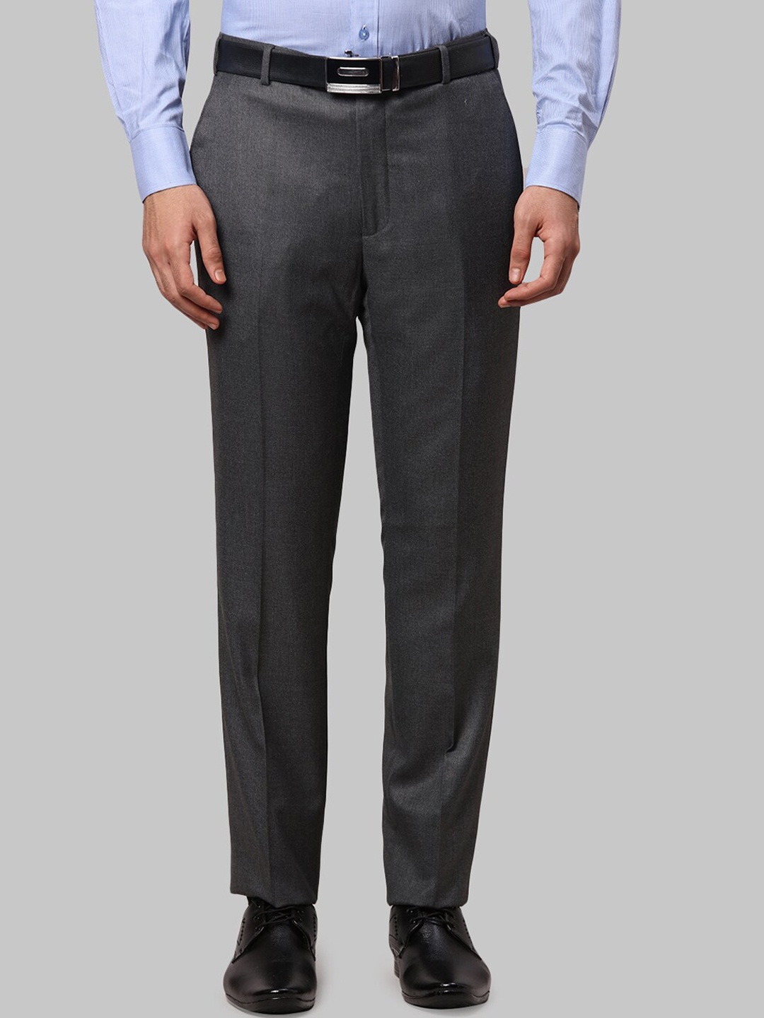 

Raymond Men Slim Fit Formal Trousers, Grey