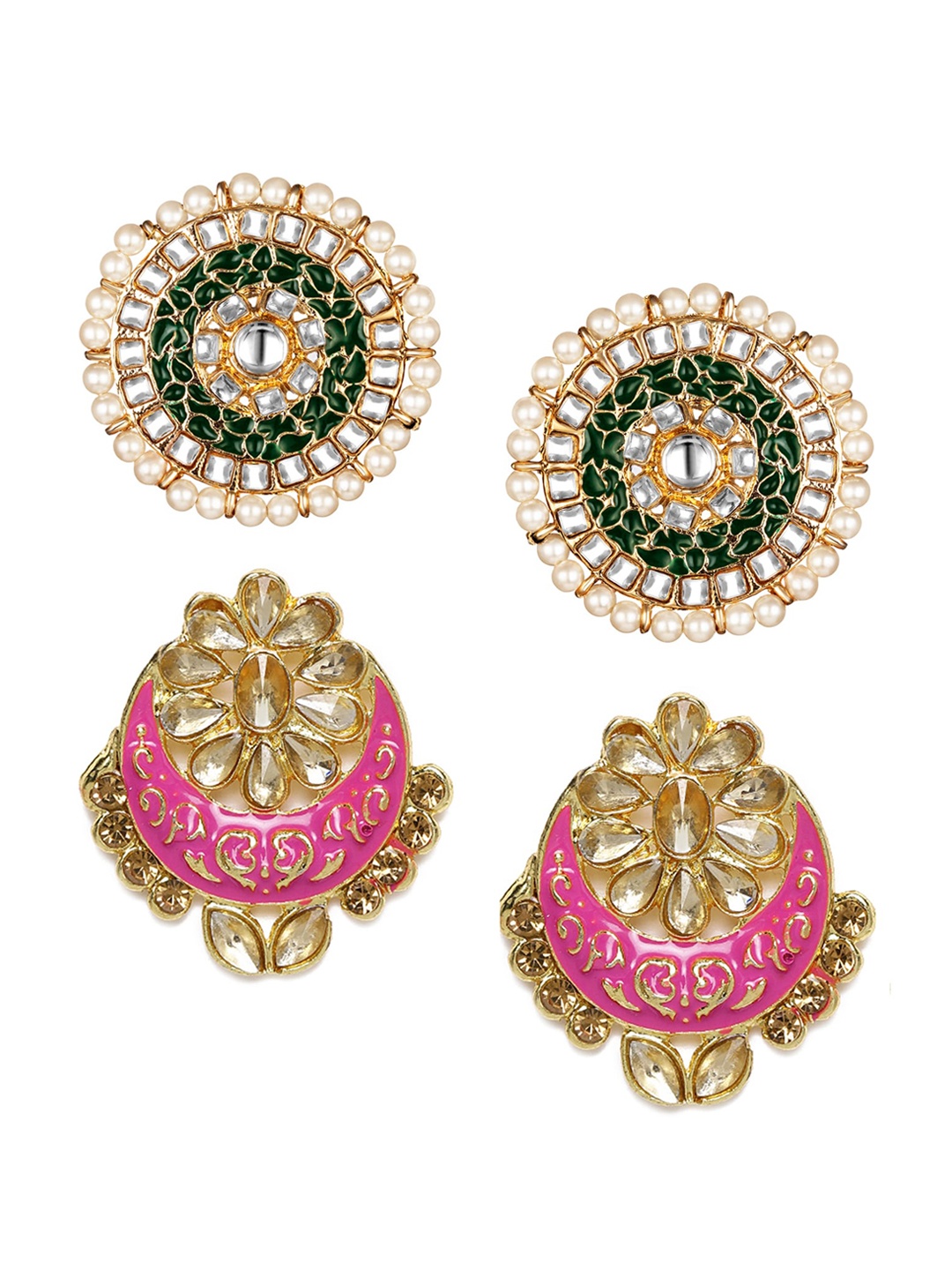 

Kord Store Pink Contemporary Studs Earrings