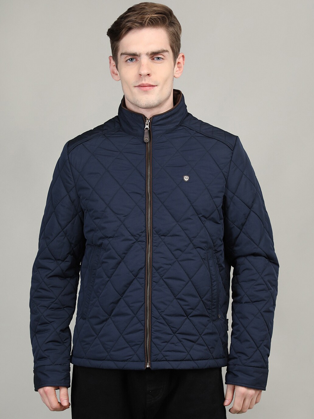 

LURE URBAN Men Polyester Outdoor Bomber Jacket, Navy blue