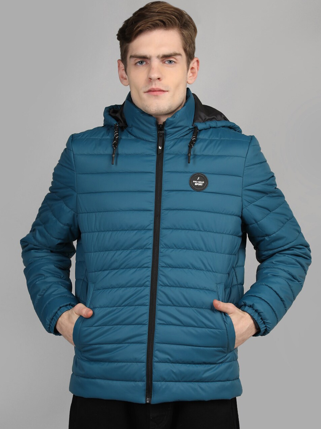 

LURE URBAN Men Puffer Jacket, Teal
