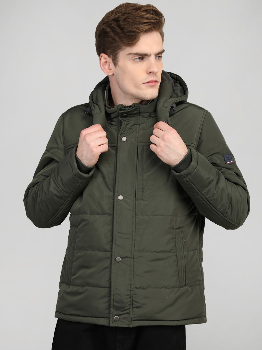 

LURE URBAN Men Padded Jacket, Olive