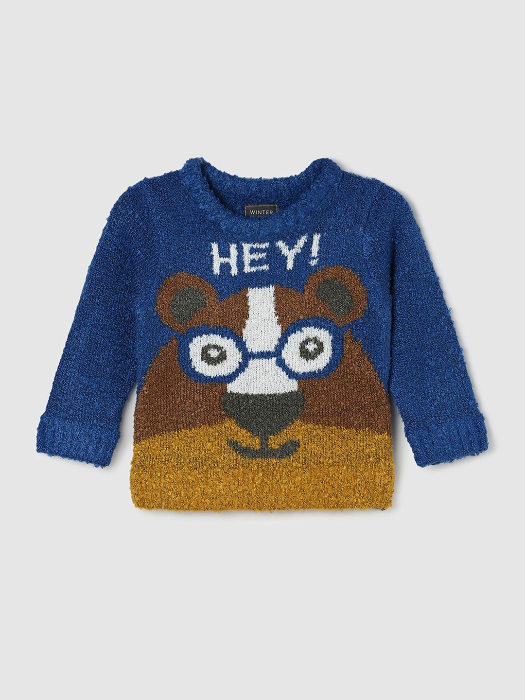 

max Boys Printed Pullover, Blue