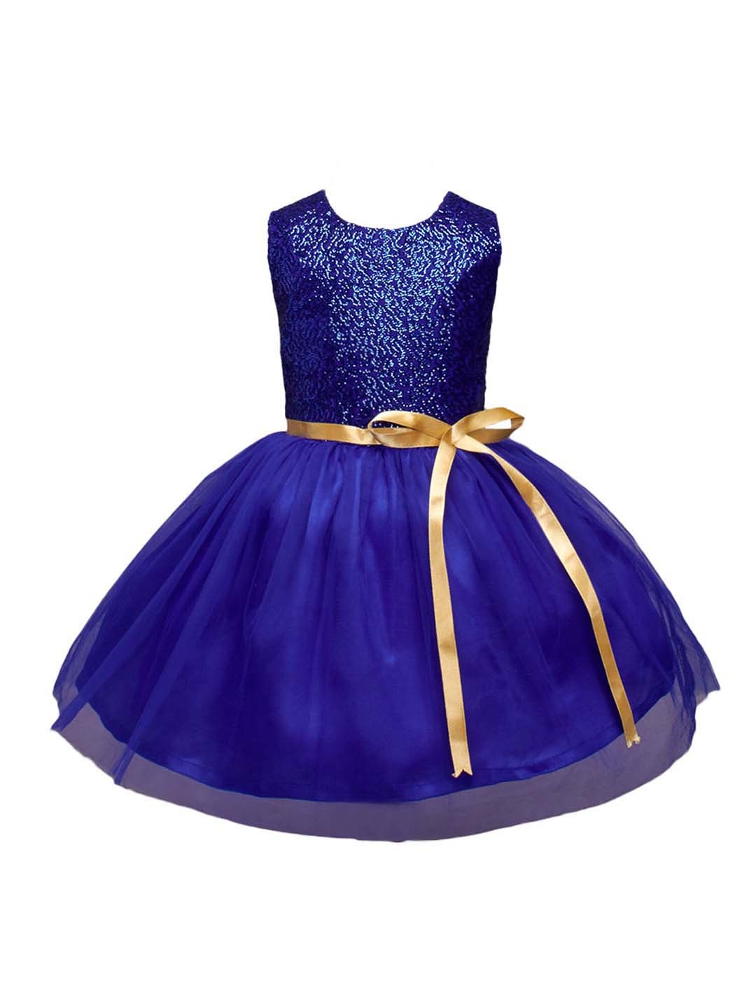 

The Magic Wand Girls Sequin Embellished Dress, Blue