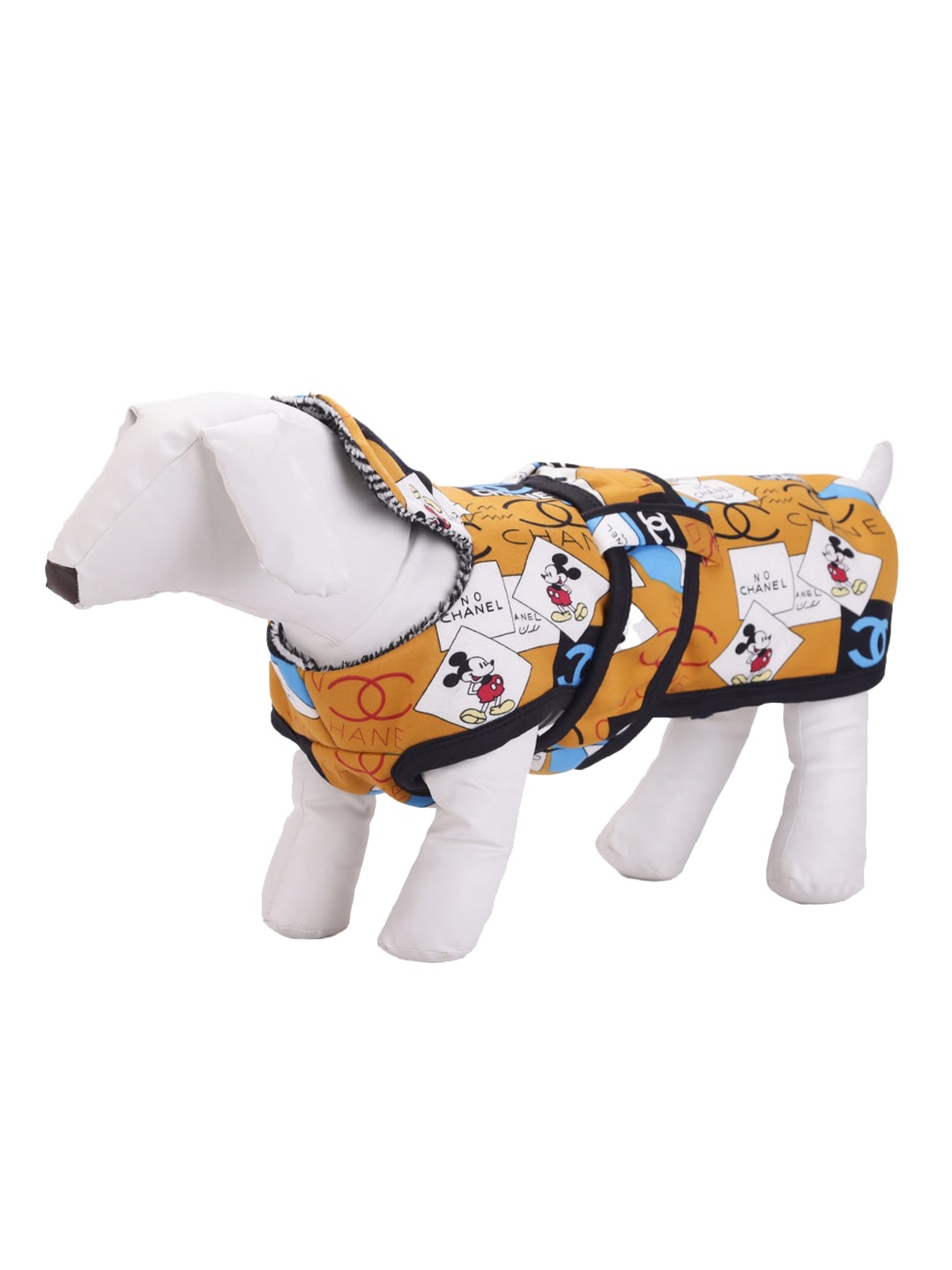 

Lulala Graphic Printed Dog Jacket With Soft Fleece, Mustard