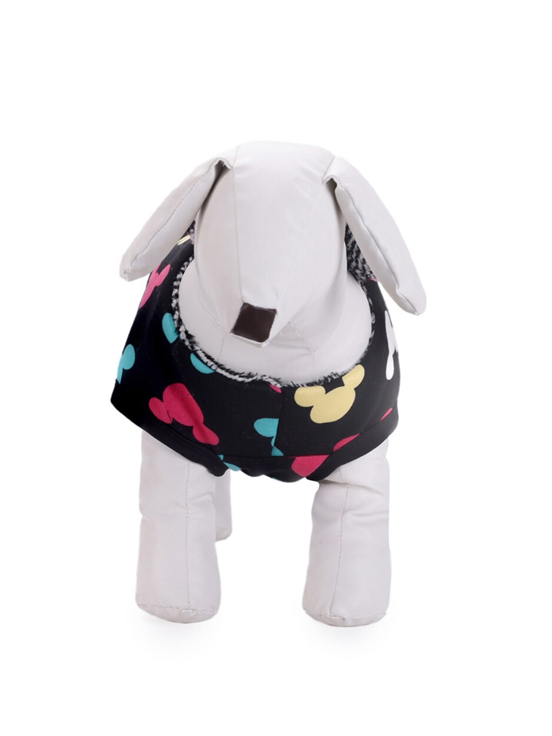 

Lulala Mickey Printed Dog Jacket, Black