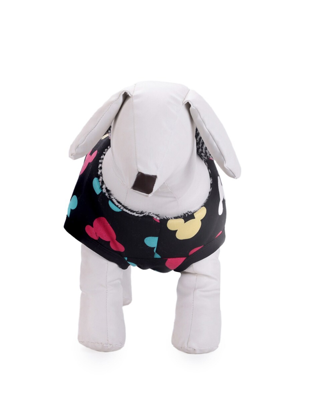

Lulala Mickey Printed Dog Jacket, Black