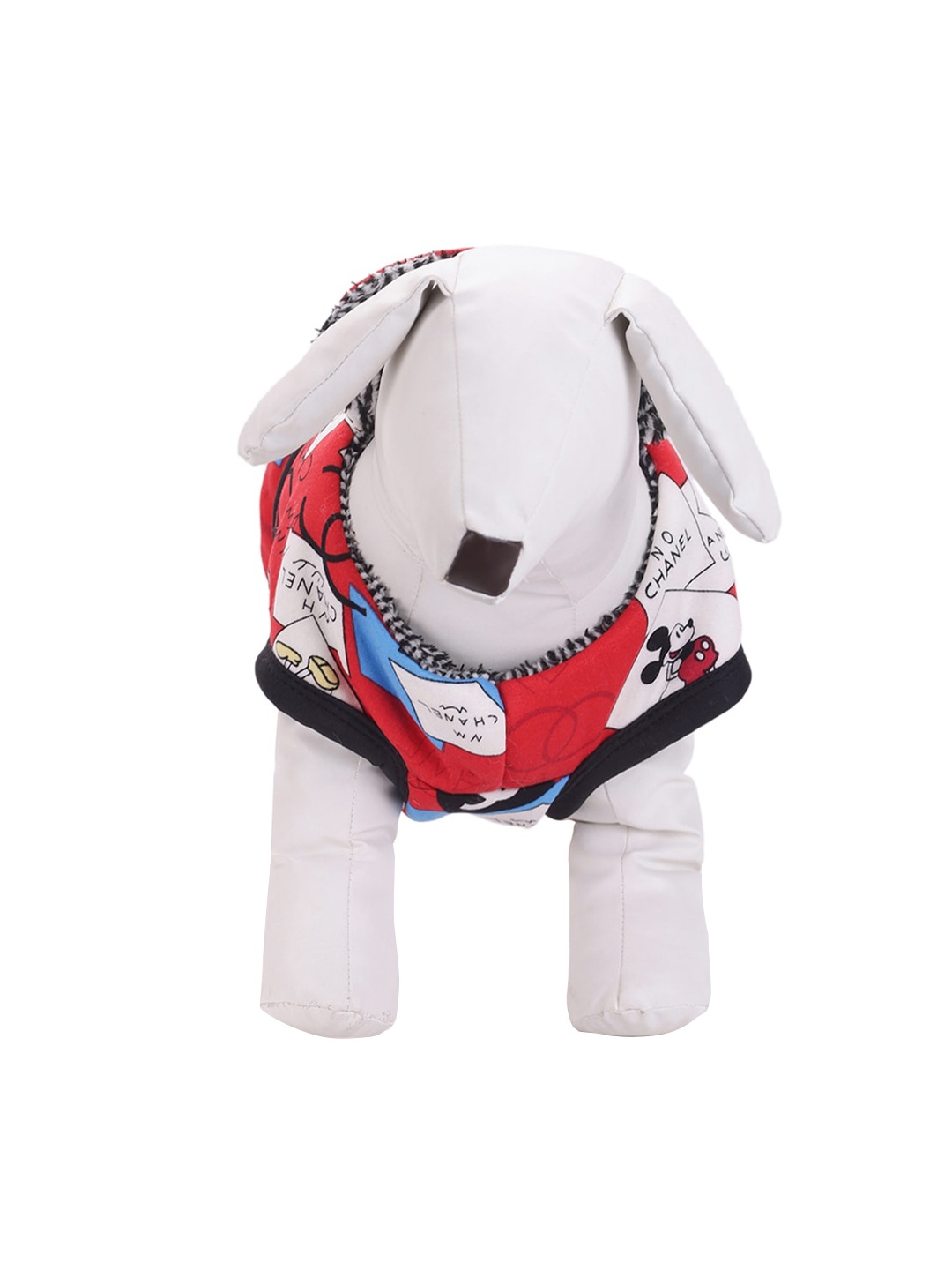 

Lulala Printed Dog Jacket Soft Fleece, Red