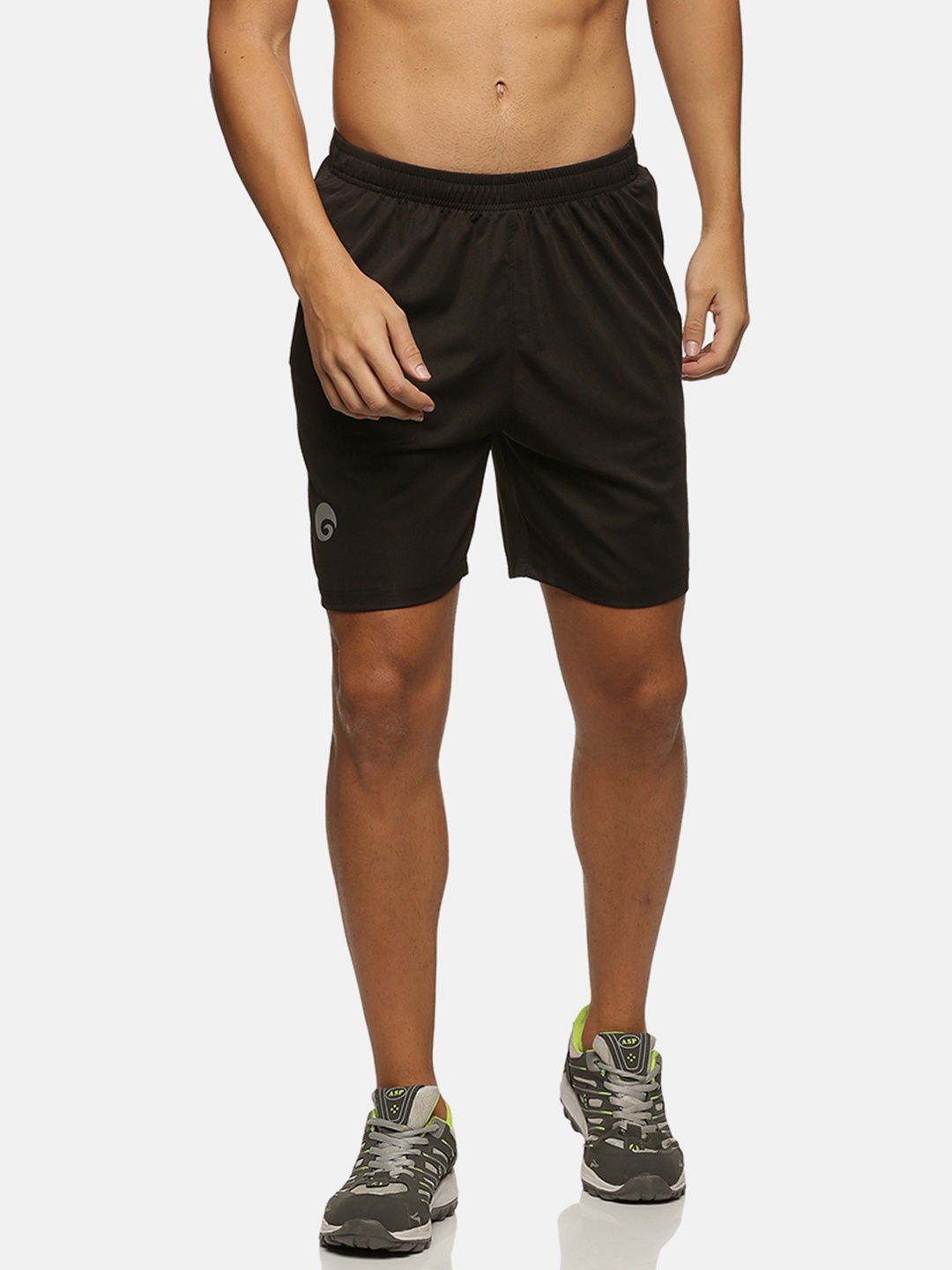 

Omtex Men Cotton Training Sports Shorts, Black