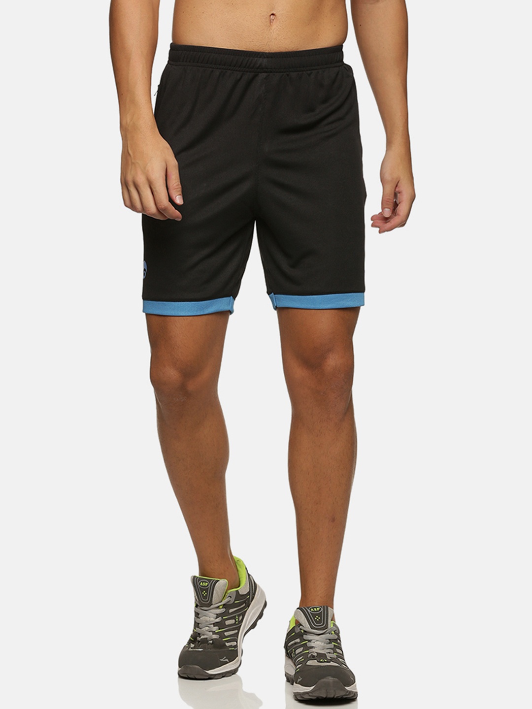 

Omtex Men Cotton Training Sports Shorts, Black