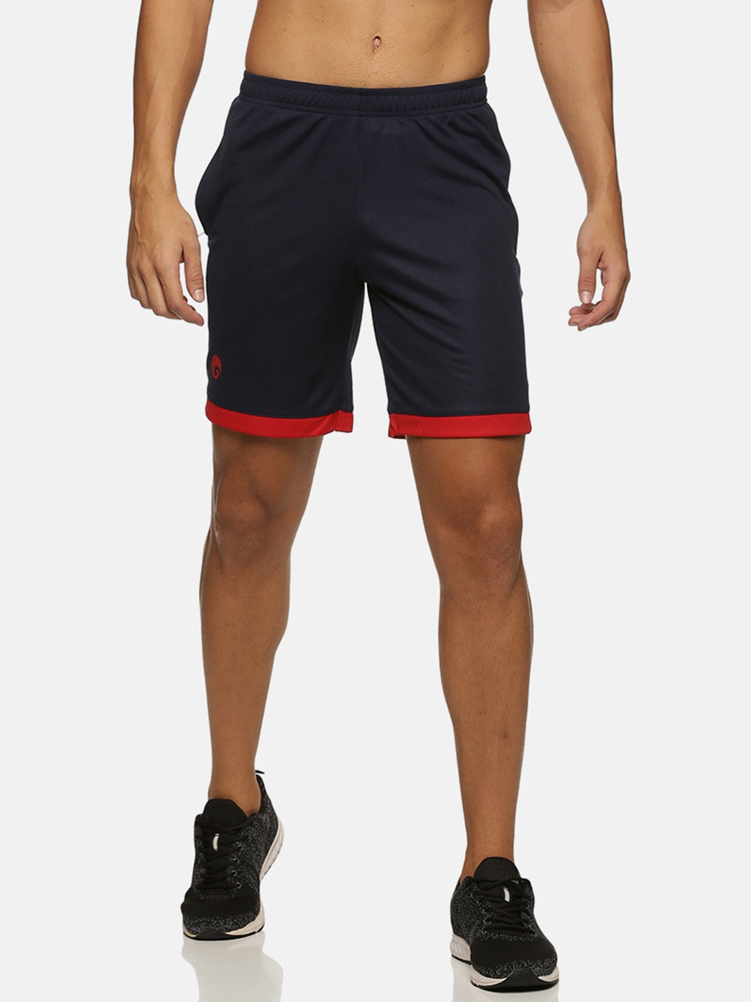 

Omtex Men Cotton Training Sports Shorts, Navy blue