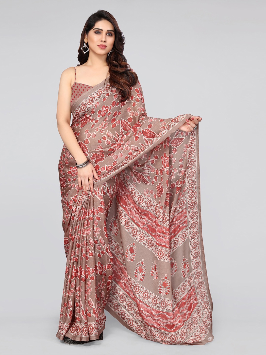 

KALINI Floral Saree, Pink