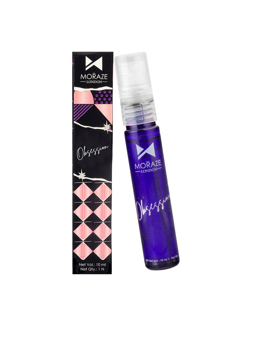 Moraze Obsession Long-Lasting No Gas Fragrance Exclusive Collection Perfume - 10ml, Blue