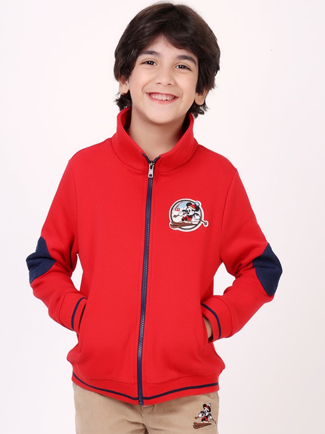 

One Friday Boys Cotton Tailored Jacket, Red