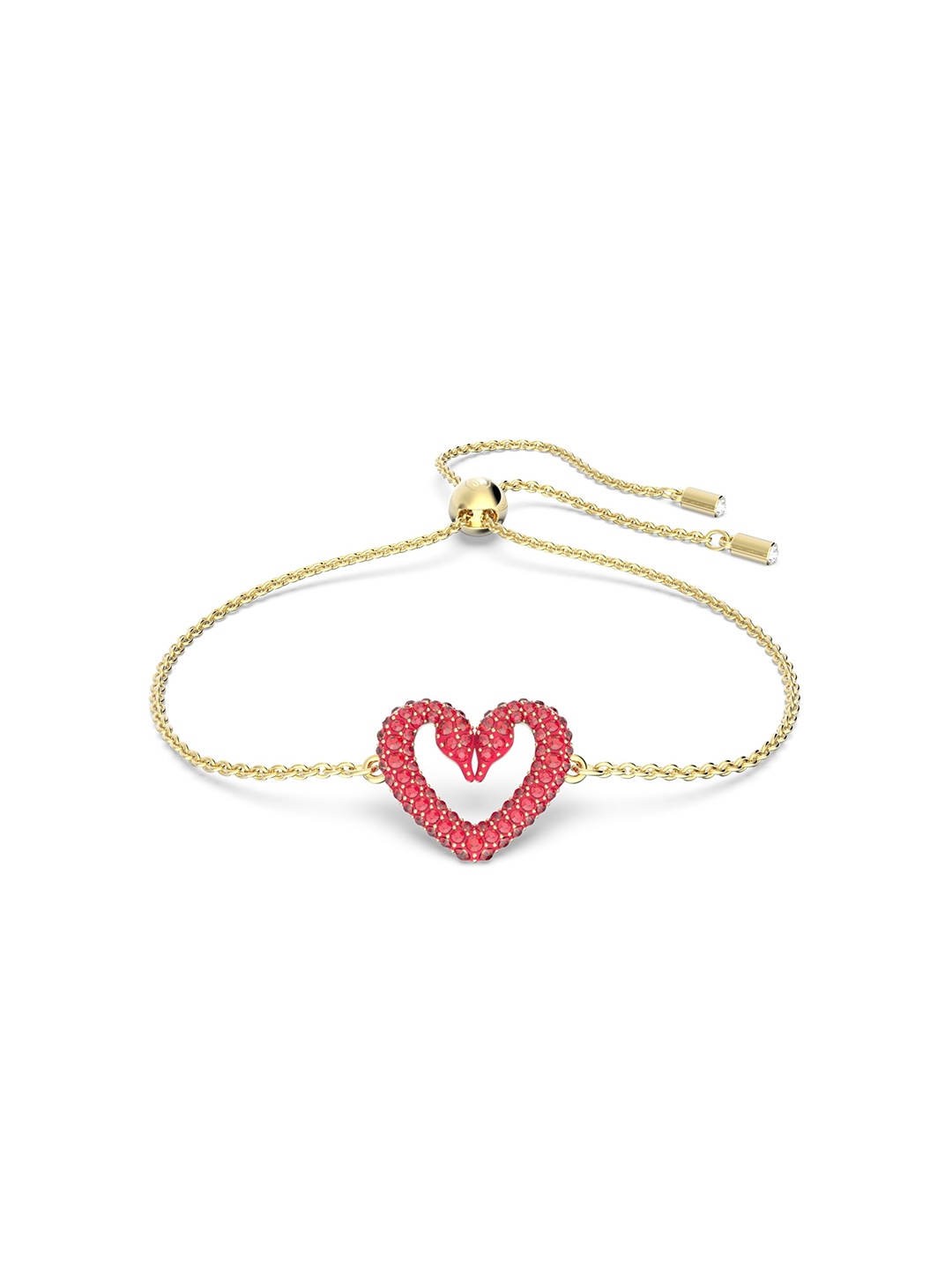 

SWAROVSKI Crystals Gold-Plated Bangle-Style Bracelet, Red