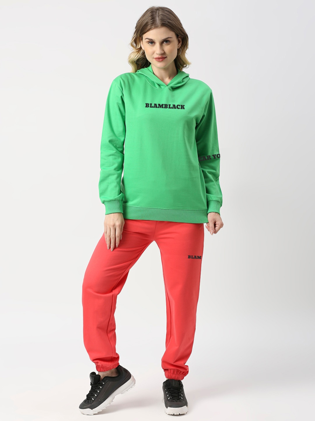 

Blamblack Women Hoodie & Joggers, Green