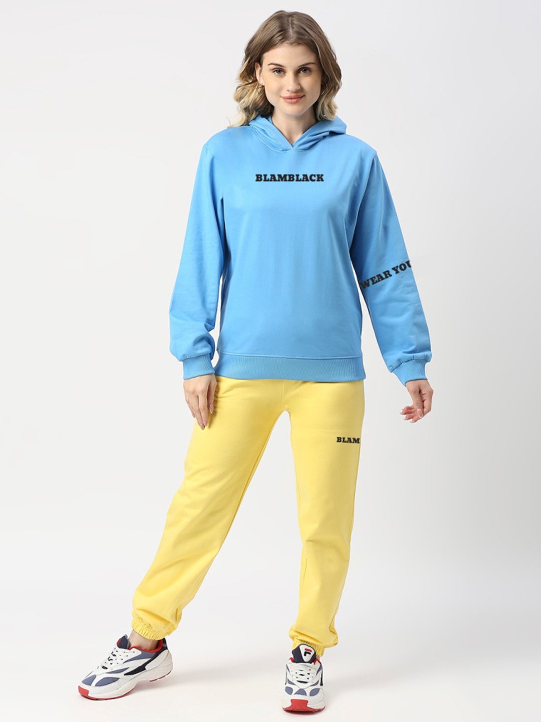 

Blamblack Women Hoodie & Joggers, Blue
