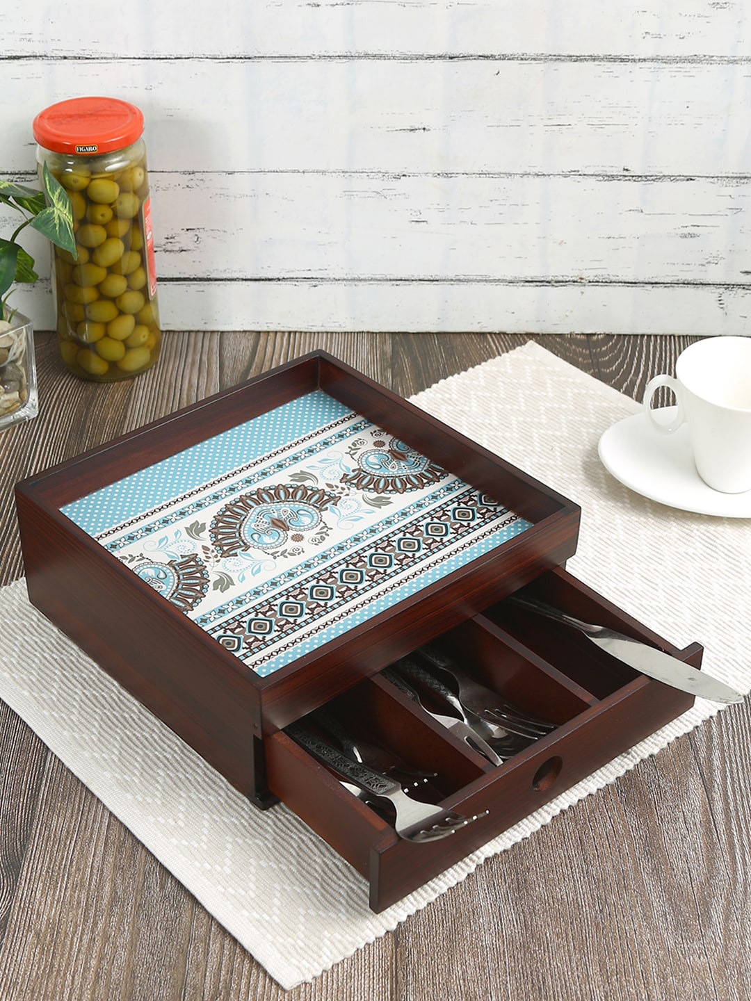 

Reinvention Factory Printed Multi-Utility Organiser, Brown