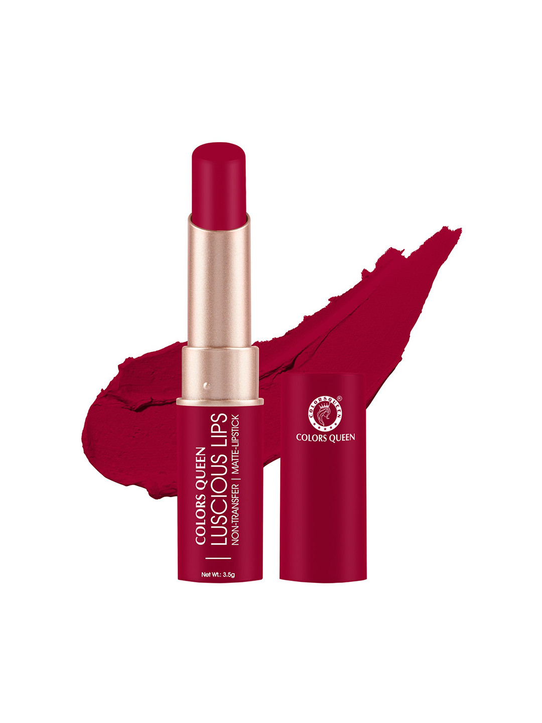 

Colors Queen Luscious Lips Non Transfer Matte Lipstick 3.5g - Cranberry 13, Red