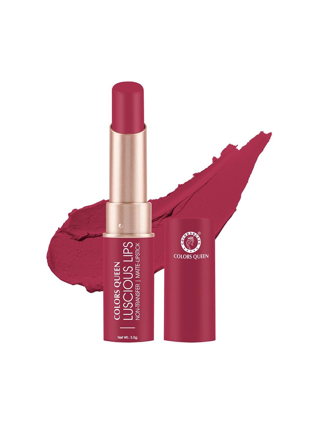

Colors Queen Luscious Lips Non Transfer Matte Lipstick 3.5g - False Mauve 05, Pink