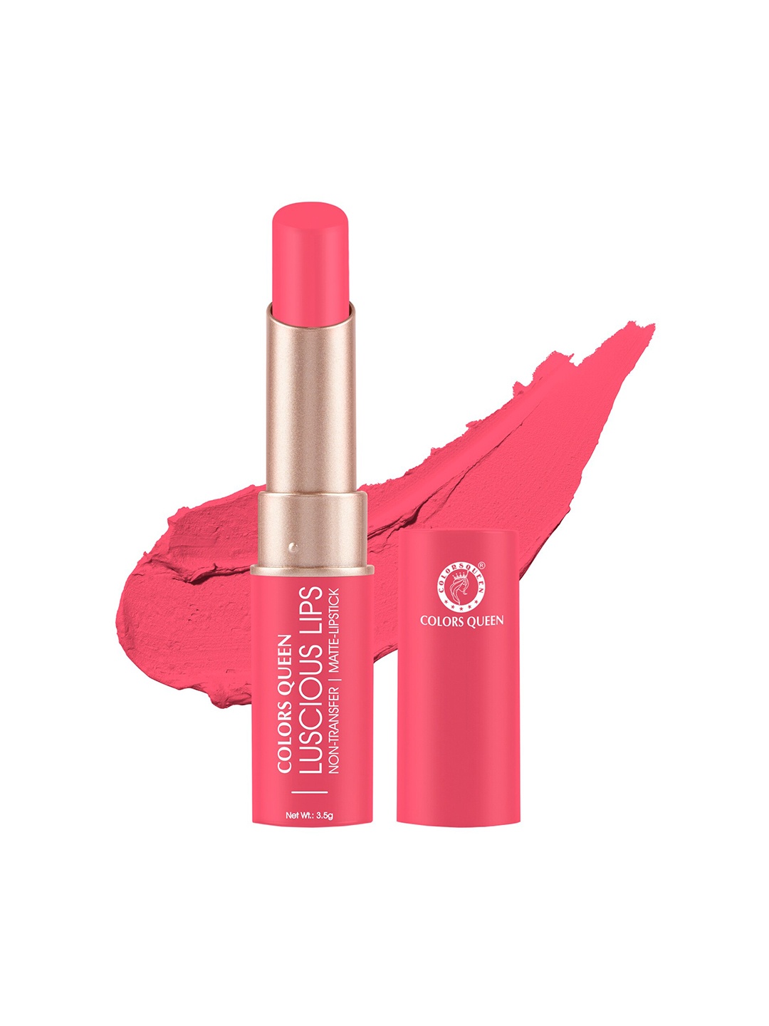 

Colors Queen Luscious Lips Non Transfer Matte Lipstick 3.5g - Brink of Pink 07