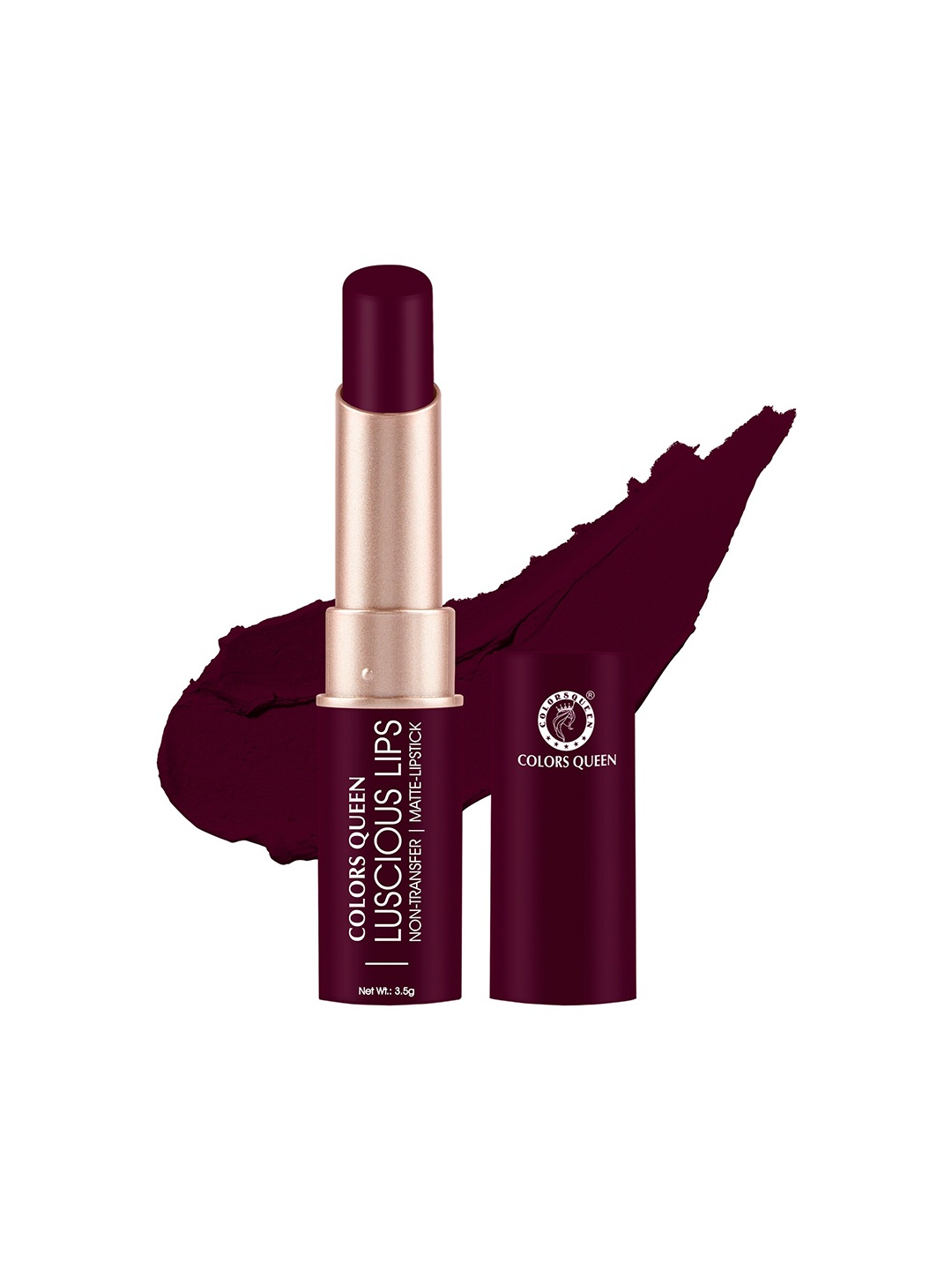 

Colors Queen Luscious Lips Non Transfer Matte Lipstick 3.5g - Rouge 17, Maroon