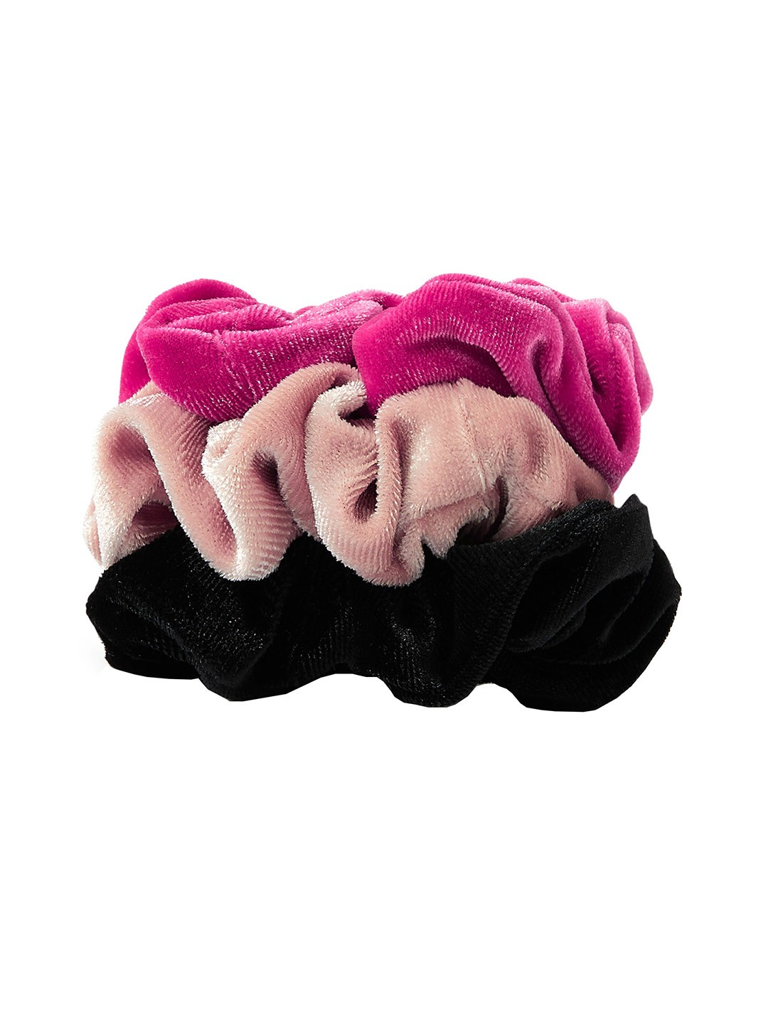

Accessorize Women Set of 3 Ponytail Holders, Pink