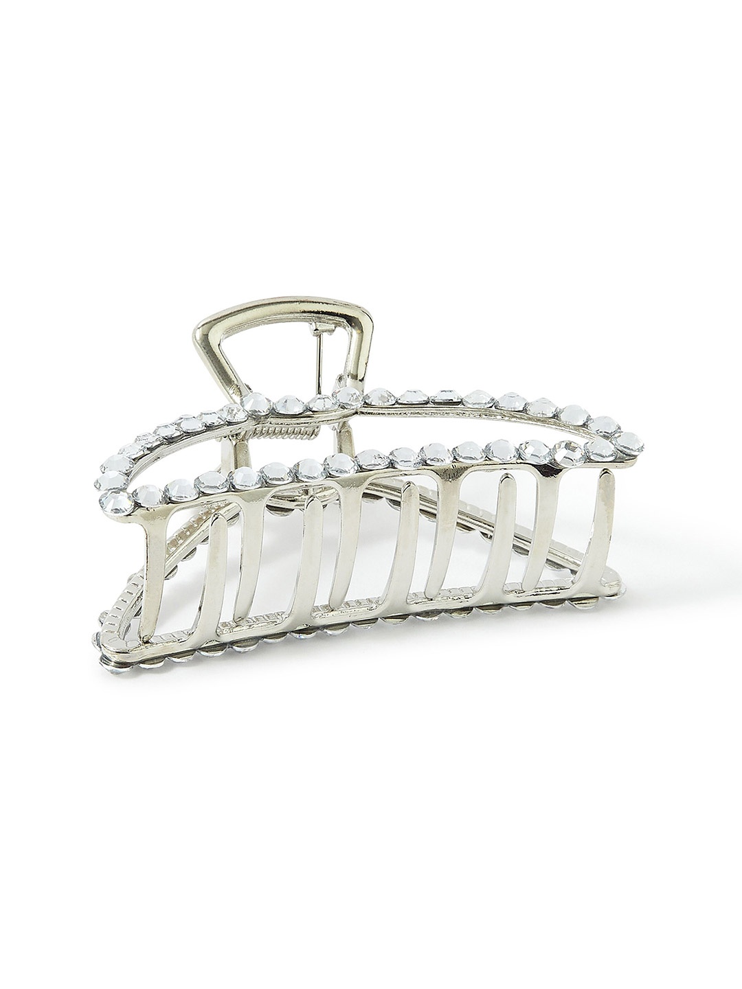 

Accessorize Women Silver Diamante Claw Hair Clip