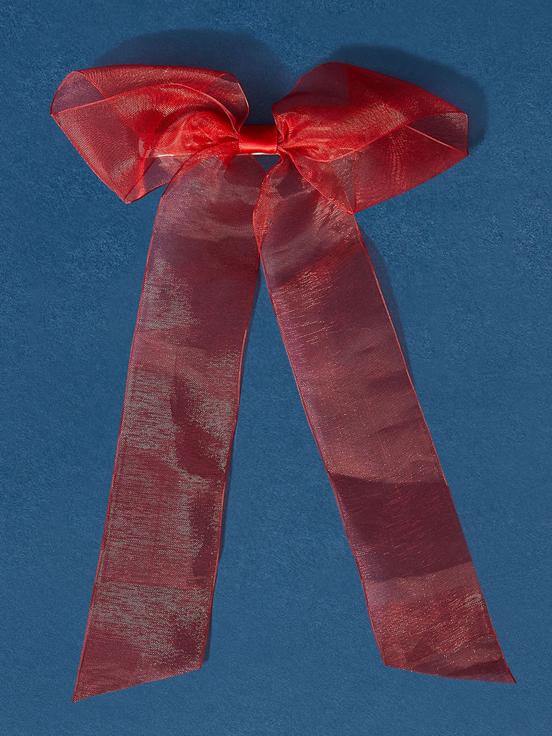

Accessorize Women Organza Bow Hair Clip, Red