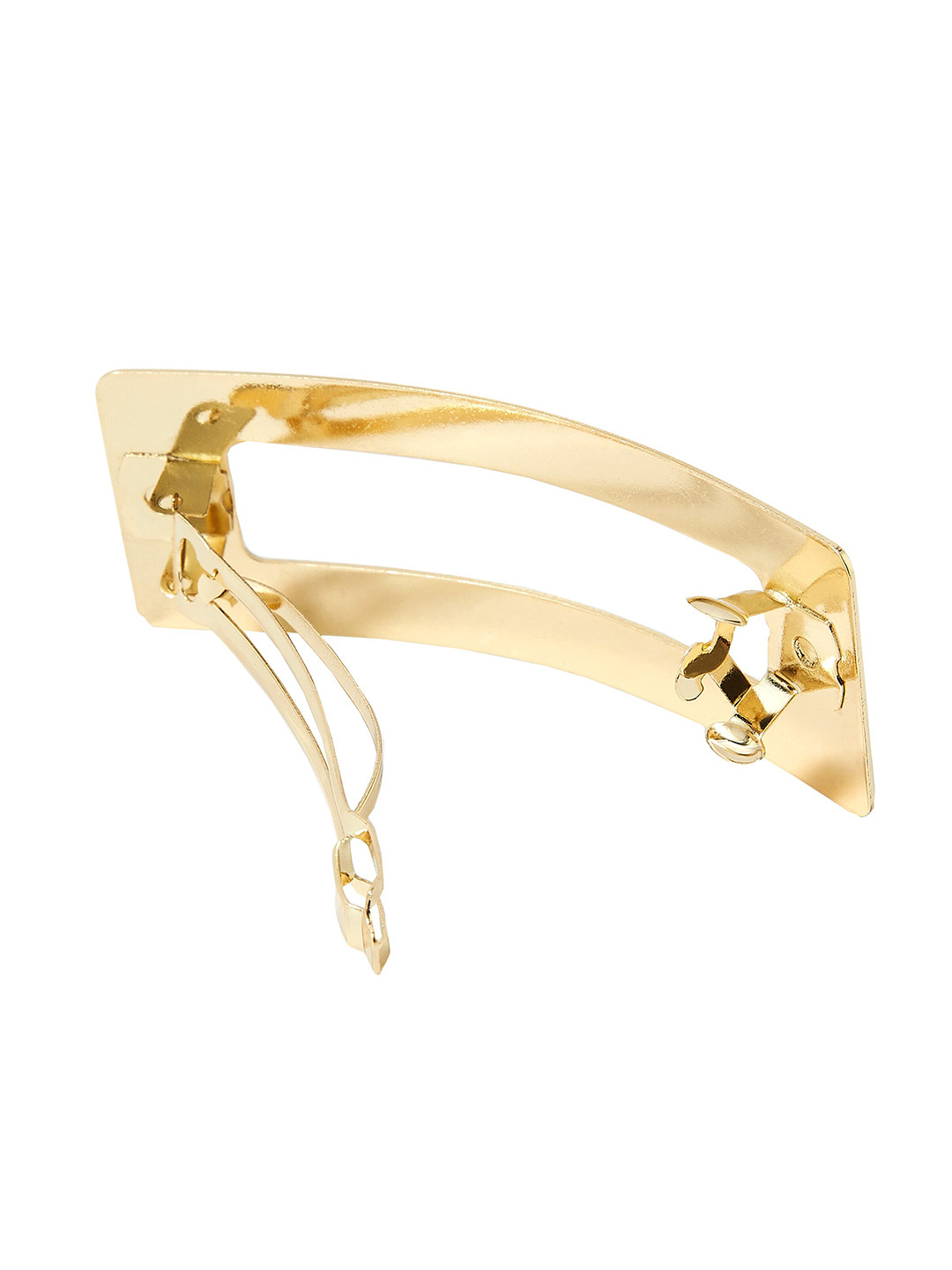 

Accessorize Women French Rectangle Barrette Hair Clip, Gold