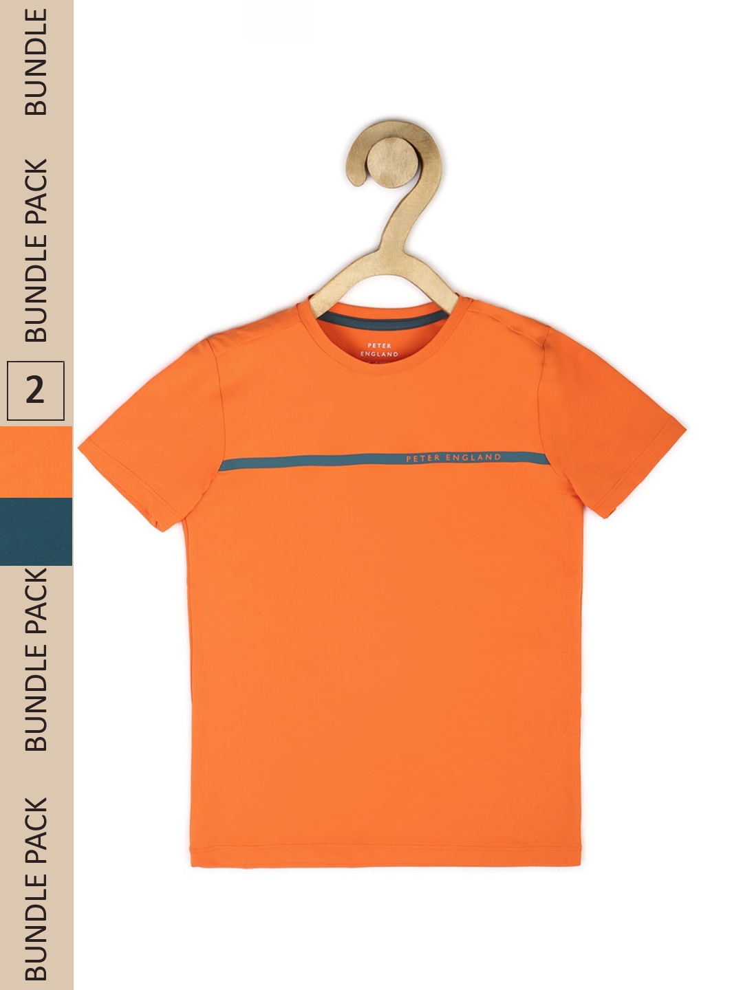 

Peter England Boys Pack Of 2 T-shirt, Orange