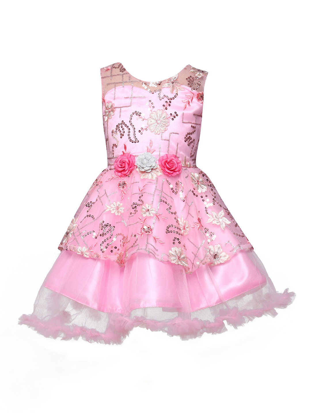 

The Magic Wand Girls Embellished Dress, Pink