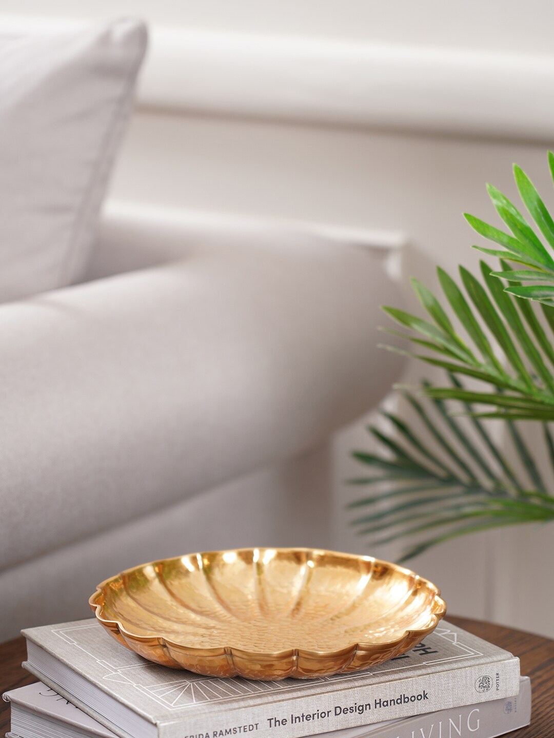 

Pure Home and Living Textured Food Platter, Gold