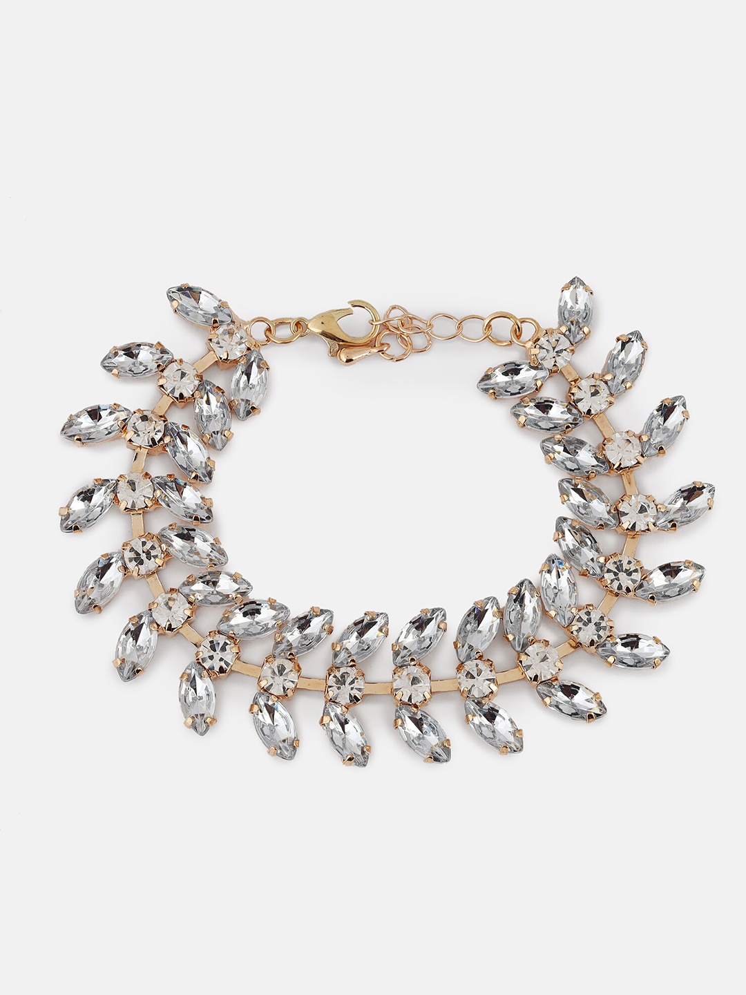 

Kazo Women Gold-Plated Link Bracelet, Silver