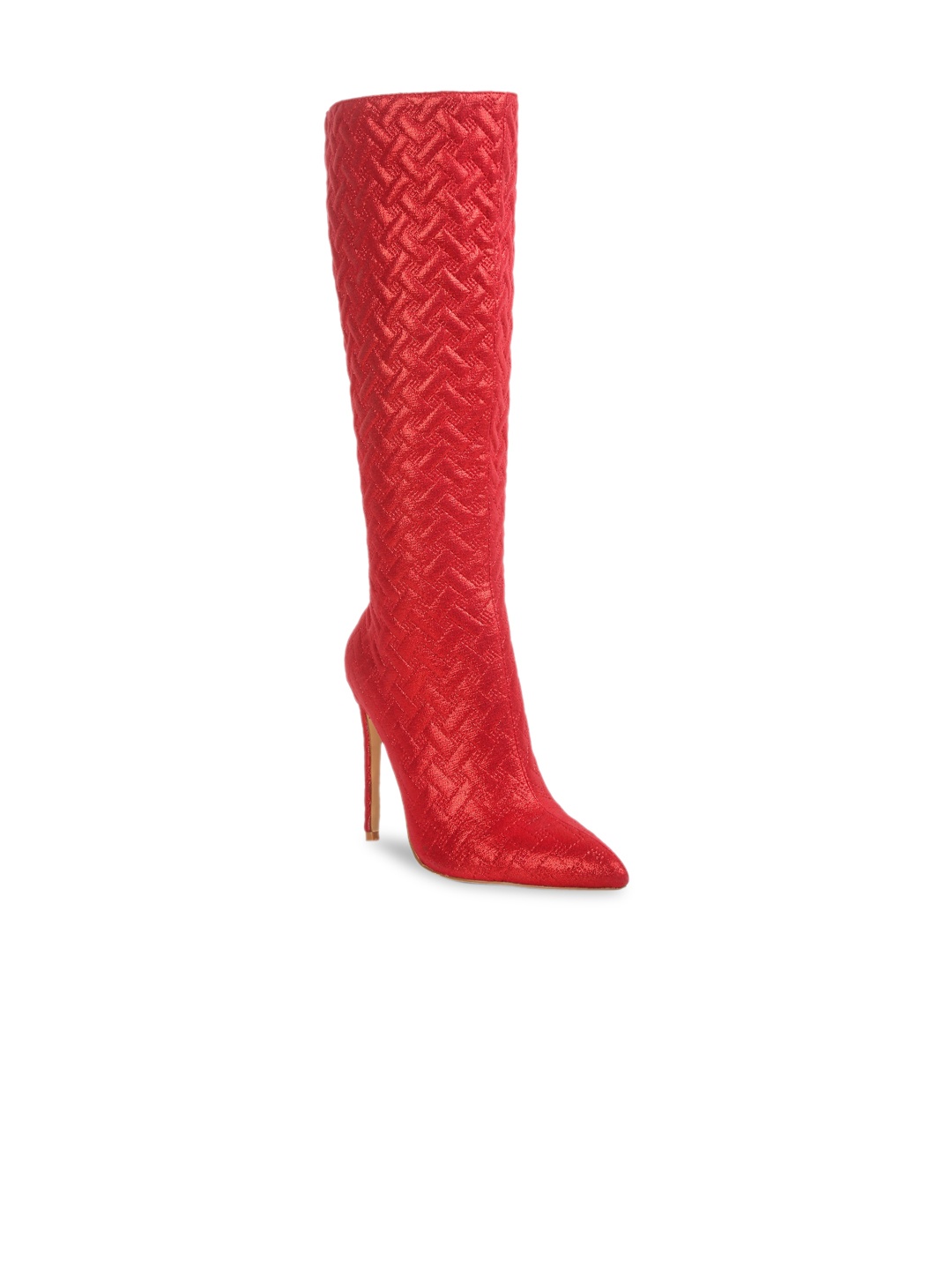 

London Rag Women Party Stiletto-Heeled Winter Boots, Red