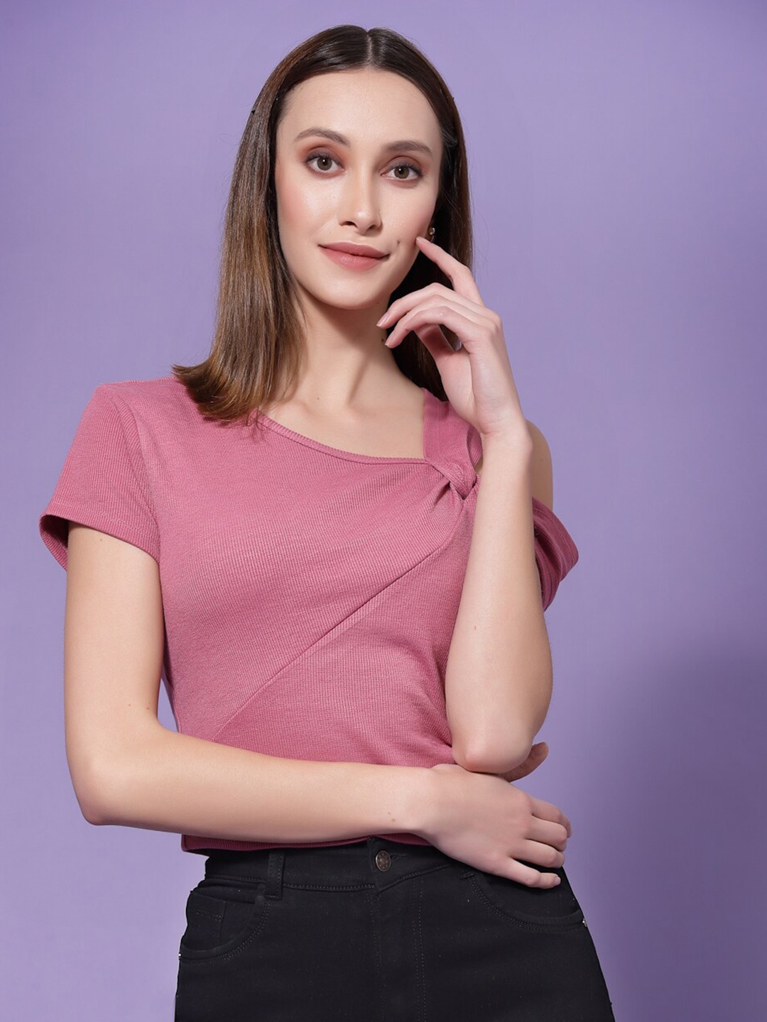 

KASSUALLY Twisted Top, Pink