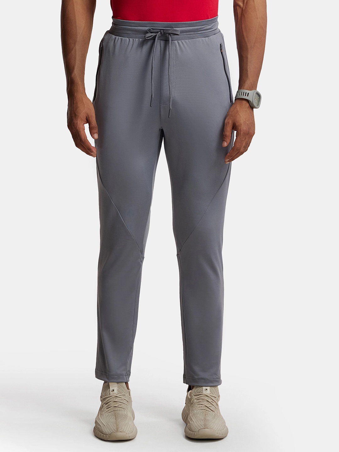 

Jockey Microfiber Stretch Trackpant with StayFresh Treatment-MV11, Grey