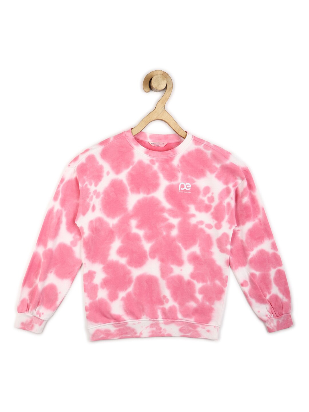 

Peter England Girls Printed Cotton Sweatshirt, Pink